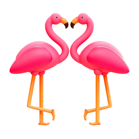 Flamingo  3D Illustration