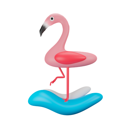 Flamingo 3D Icon