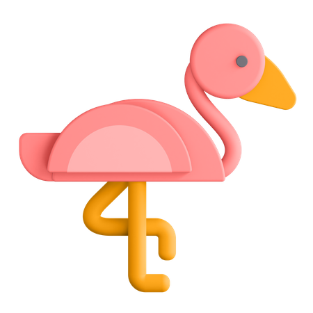 Flamingo 3D Illustration