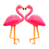 3d flamingo logo