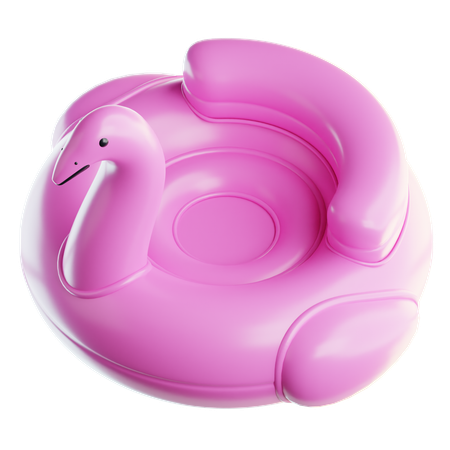 Bouée de natation flamant rose  3D Icon