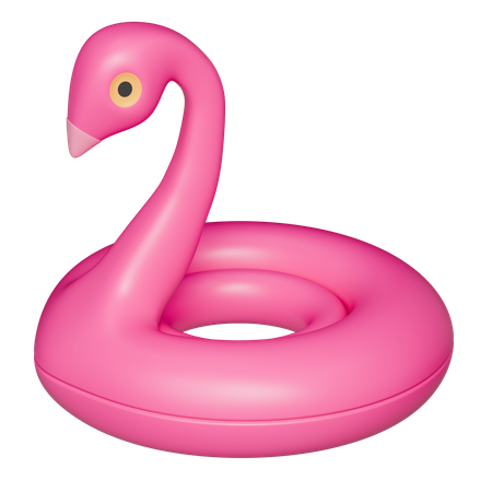 Bouée de natation flamant rose  3D Icon