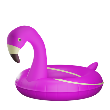 Flamingo Buoy  3D Illustration