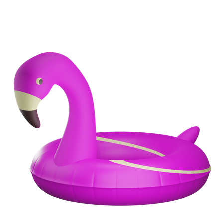 Flamingo Buoy 3D Illustration