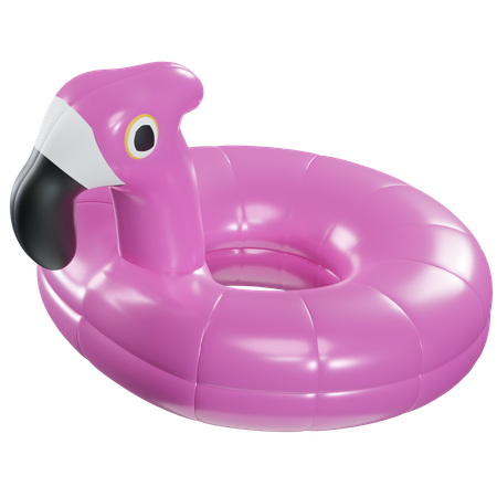 Flamingo-Schwimmer  3D Icon