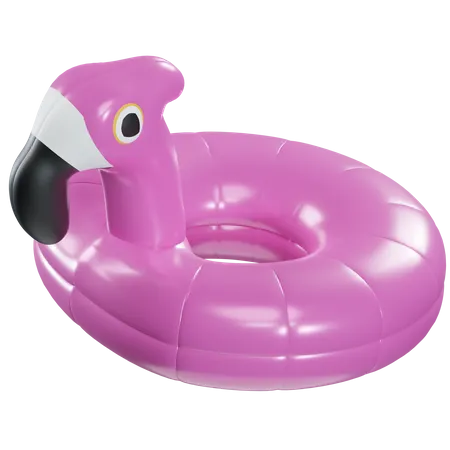 Flamingo-Schwimmer  3D Icon