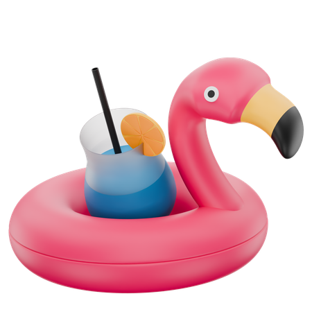 Flamingo Pool  3D Icon