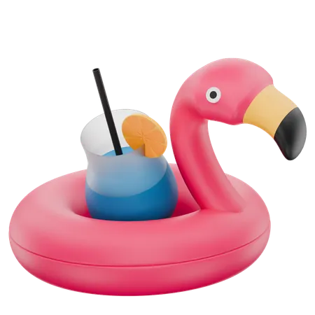 Flamingo Pool  3D Icon