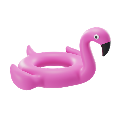 Flamingo Pool Float 3D Icon