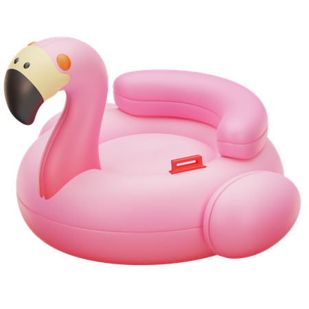 Flamingo Schwimmballon  3D Icon