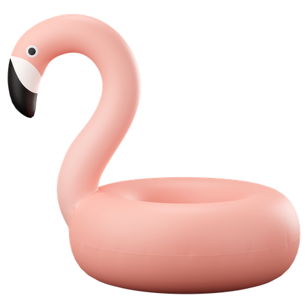 Flamingo-Schwimmring  3D Icon