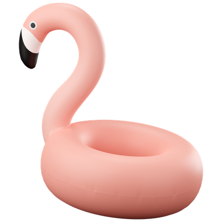 Flamingo-Schwimmring  3D Icon