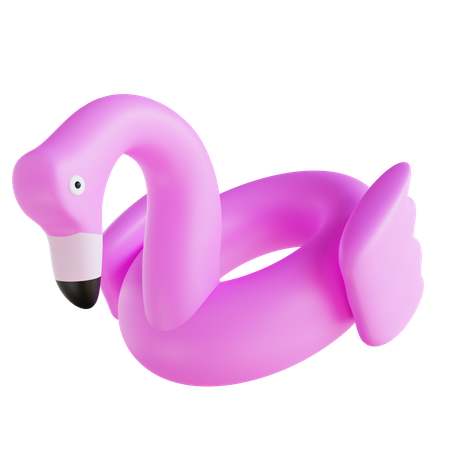 Flamingo Swim Ring  3D Icon