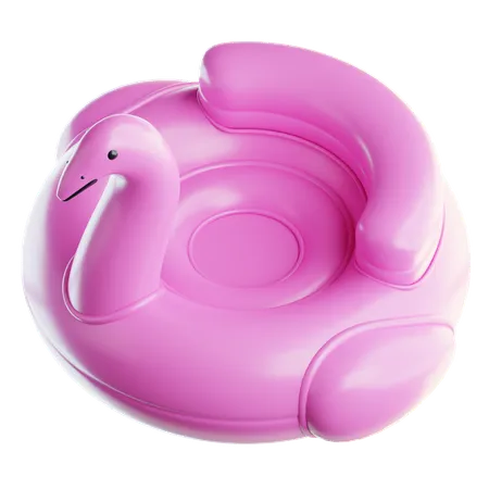 Flamingo Swim Ring  3D Icon