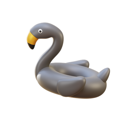 Flamingo Swim Ring 3D Illustration