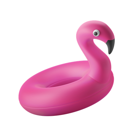 Flamingo Swim Ring 3D Icon