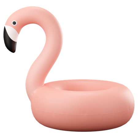 Flamingo swimming ring  3D Icon