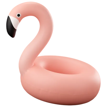 Flamingo swimming ring  3D Icon