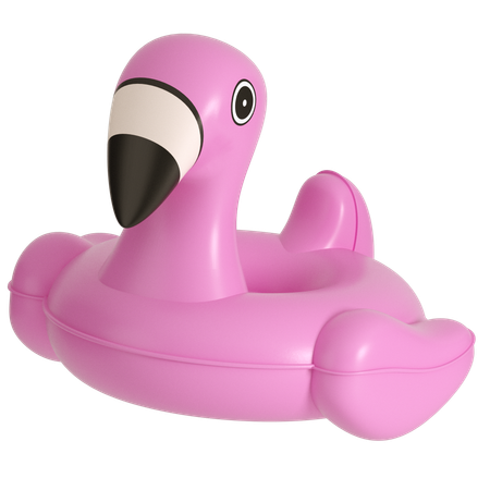 Flamingo Swimming Ring  3D Icon