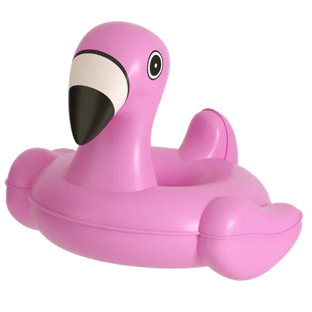 Flamingo Swimming Ring  3D Icon