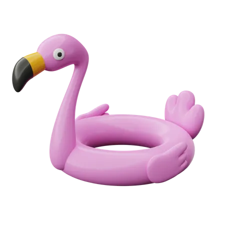 Flamingo Swimming Ring  3D Icon