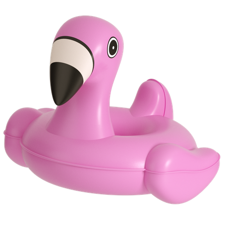 Flamingo Swimming Ring  3D Icon