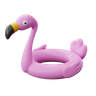 3d flamingo swimming ring