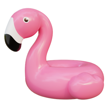Flamingo Tube  3D Icon