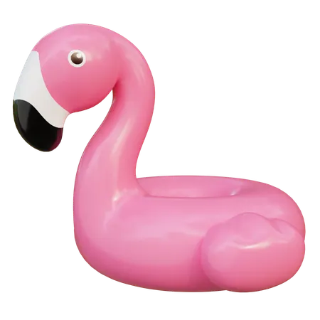 Flamingo Tube  3D Icon
