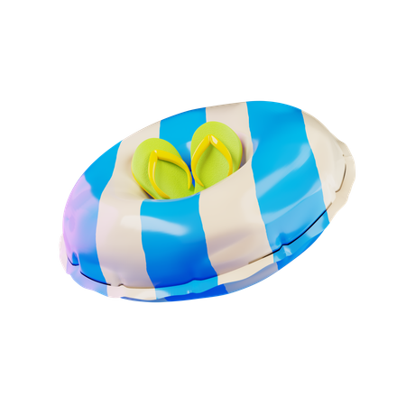 Flamingo Tube  3D Icon