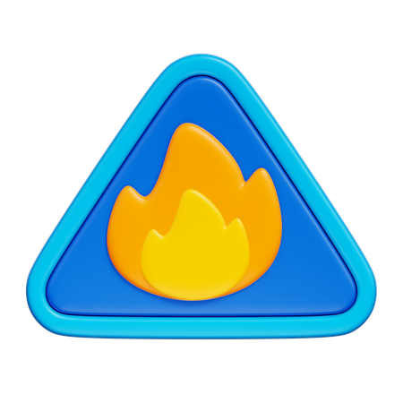 Flammable  3D Icon