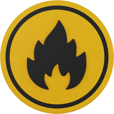 Flammable  3D Icon