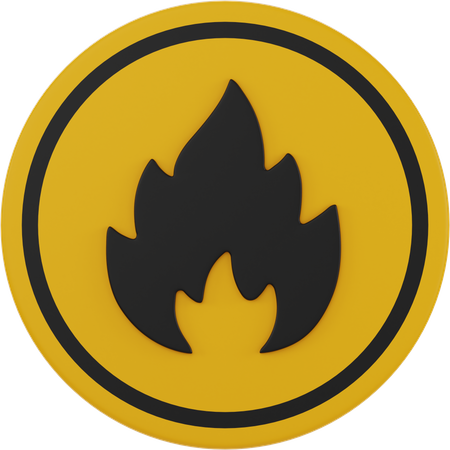 Flammable  3D Icon
