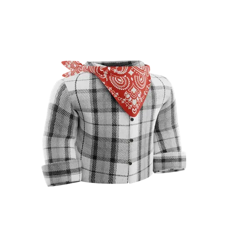 Flanel Suit  3D Icon