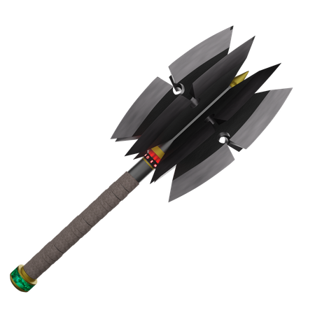 Flanged Mace  3D Icon