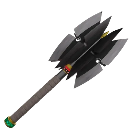 Flanged Mace  3D Icon