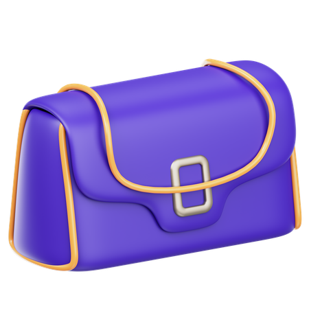Flap Bag  3D Icon