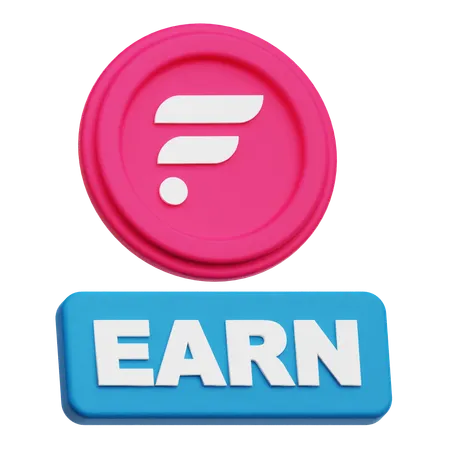 Flare Earn  3D Icon
