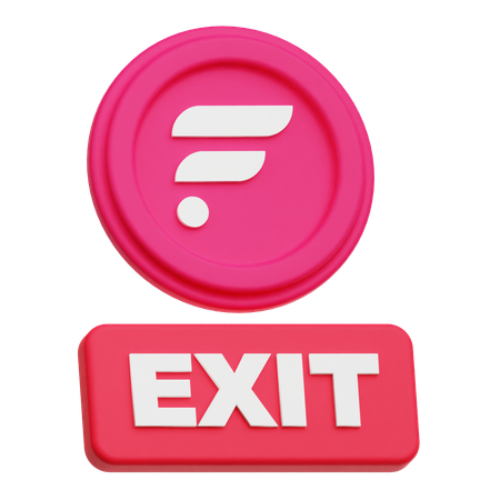Flare Exit  3D Icon