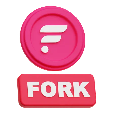 Flare Fork  3D Icon