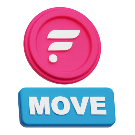 Flare Move  3D Icon