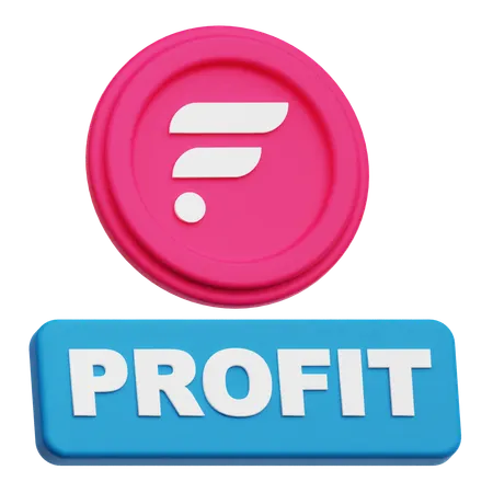 Flare Profit  3D Icon