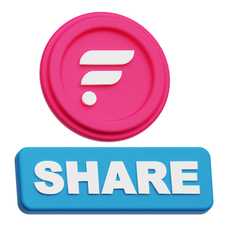 Flare Share  3D Icon