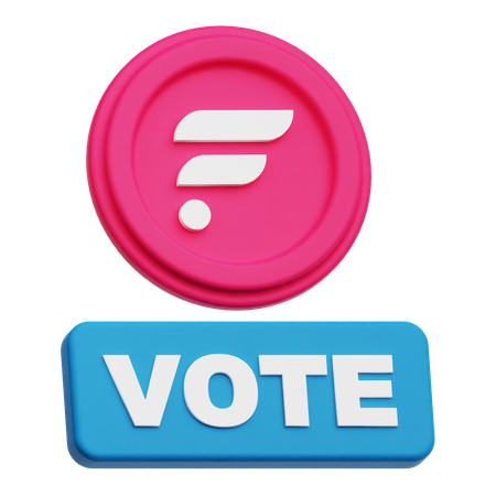 Flare Vote  3D Icon