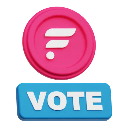 Flare Vote  3D Icon