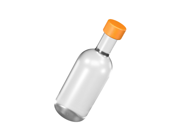 Flasche  3D Illustration
