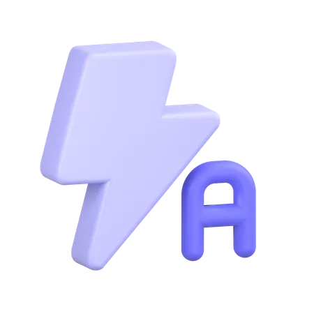 Flash automatique  3D Icon