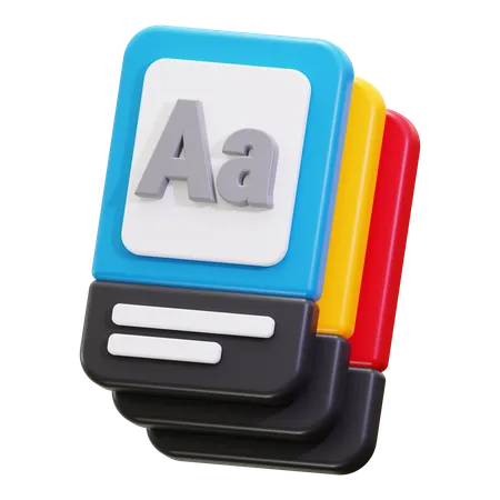 Flash Card  3D Icon