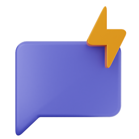 Flash-Chat  3D Icon