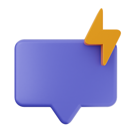 Flash-Chat  3D Icon